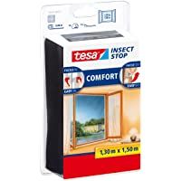 tesa 55343-00021-00 55343-00021-00-Malla Anti-Insectos Ventanas Negra 1-3m x 1-5m- Standard- 1-30m x 1-50m